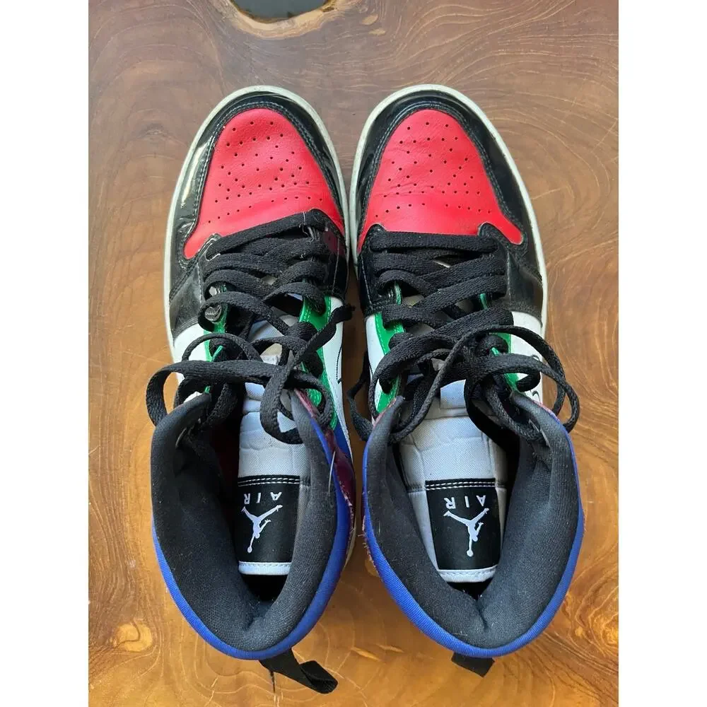 Jordan Air Jordan 1 Mid Multicolor Athletic Sneakers 9 women - Picture 4 of 6